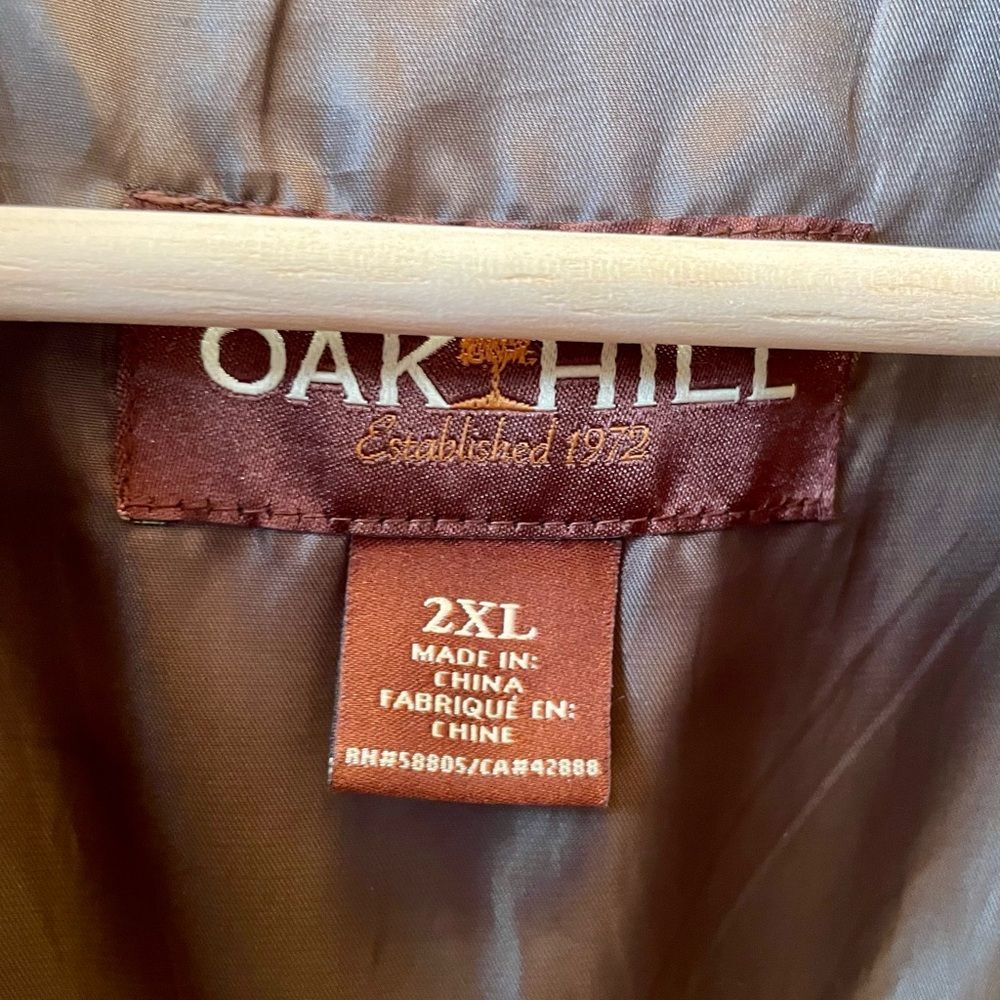 Oak Hill Men's Olive Green Faux Ultra Suede Jacket Size 2XL - Picture 4 of 11